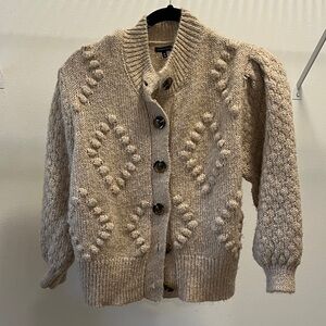 Who What Wear Tan Textured Cardigan